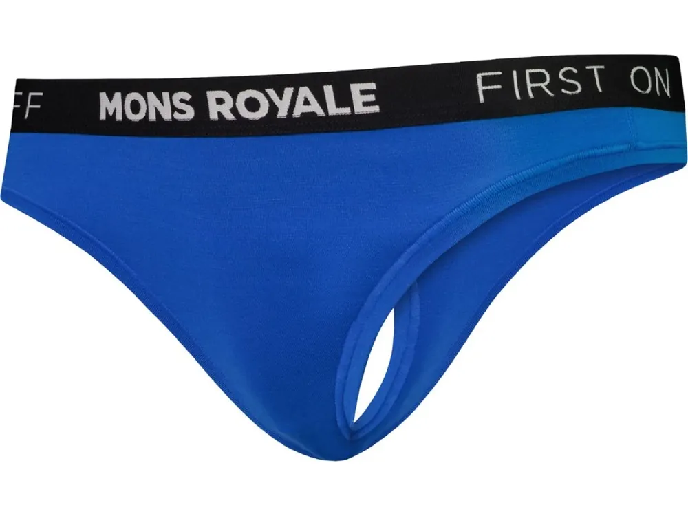 Merino kalhotky MONS ROYALE MONS THONG WMNS pop blue Horká Nabídka