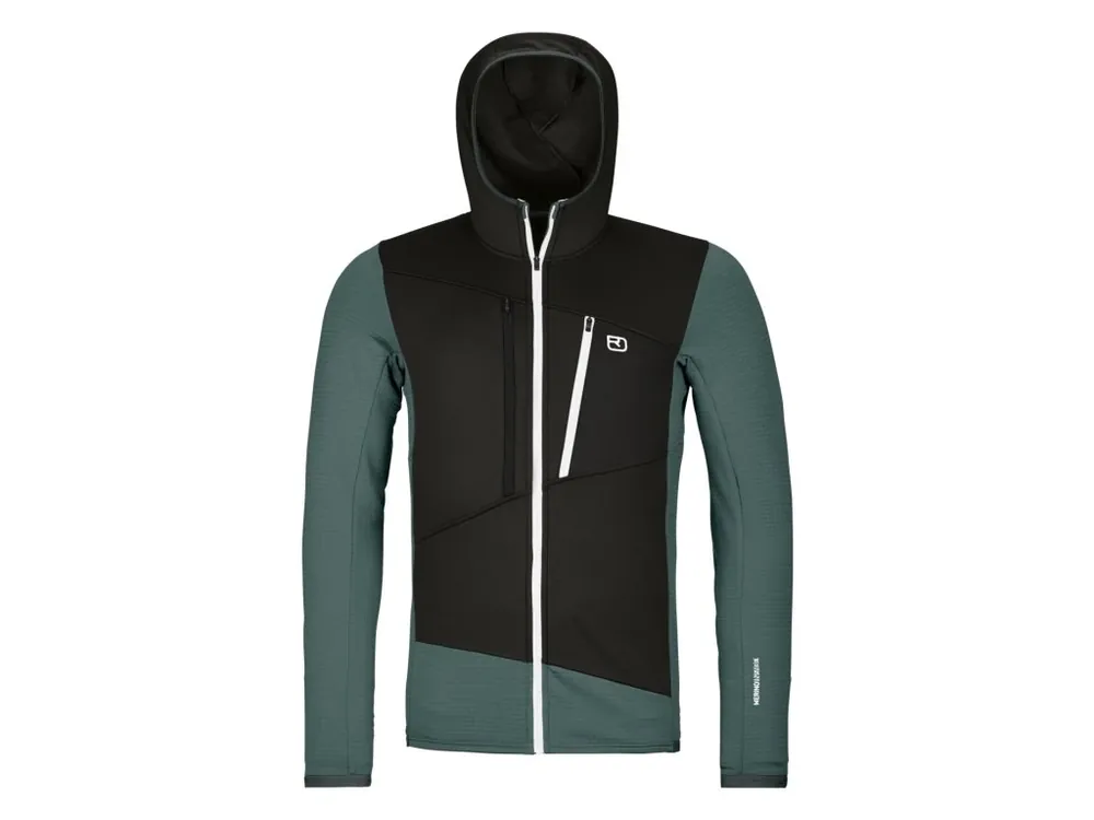 Pánská Mikina Ortovox Fleece Grid Hoody Men‘s Víkendová Akce
