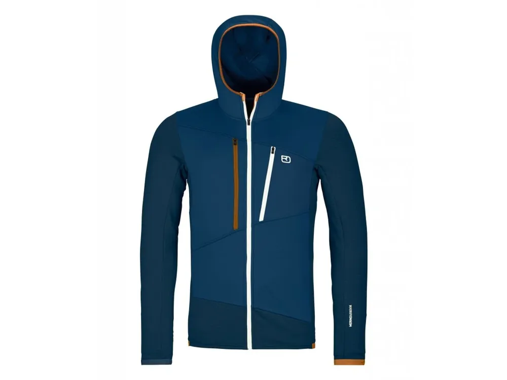 Pánská Mikina Ortovox Fleece Grid Hoody Men‘s Cenově Výhodný