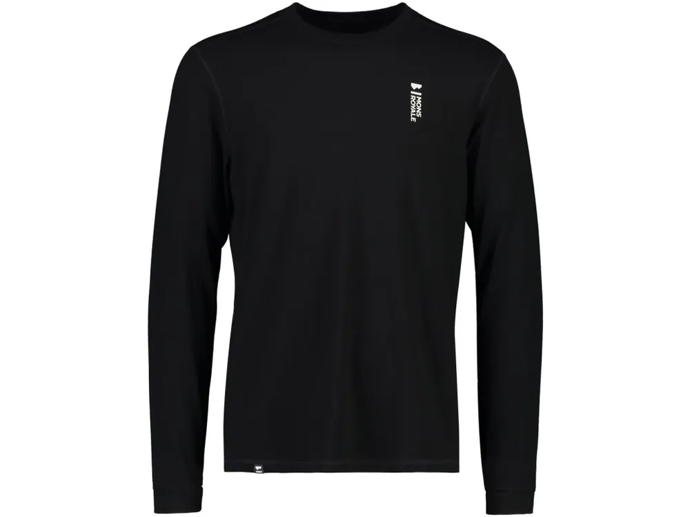 Merino triko MONS ROYALE CASCADE MERINO FLEX 200 LS black Originální