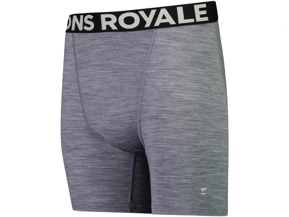 Trenky MONS ROYALE HOLD ‘EM MERINO BOXER grey heather Nakupujte Hned
