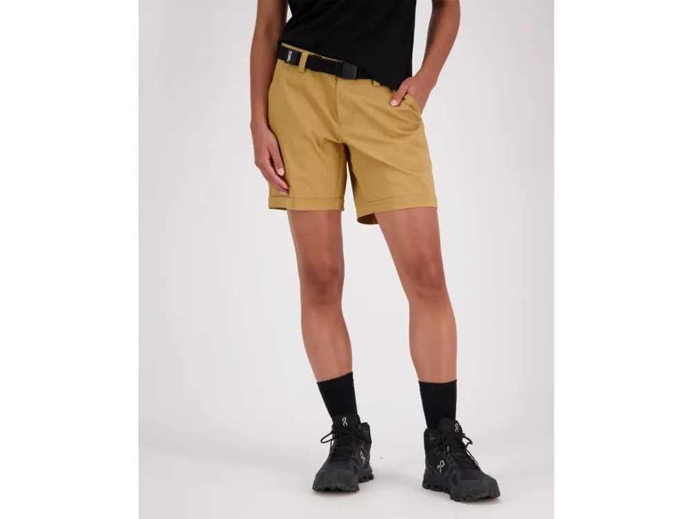 Merino kraťasy MONS ROYALE DRIFT SHORTS 2.0 WMNS cumin Ověřený