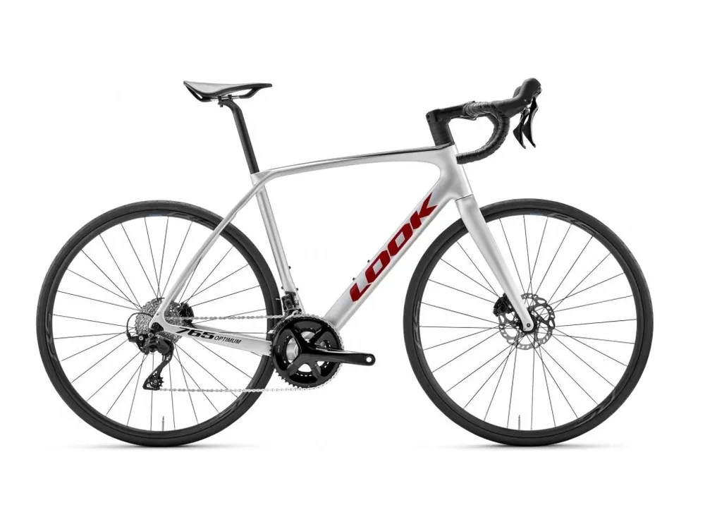 LOOK 765 Optimum 2 105 Metallic Silver/True Blood / Shimano WH-RS171 - XS Vysoce Kvalitní