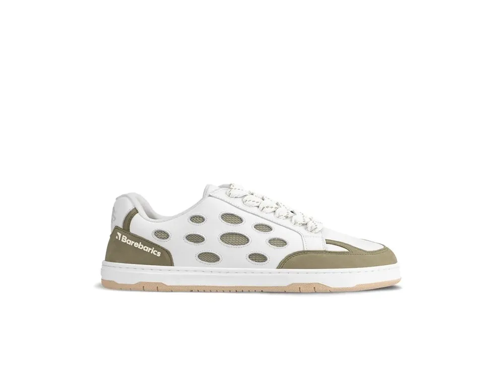 Vrácení Zdarma Barefoot tenisky Barebarics Fusion - White & Army Brown