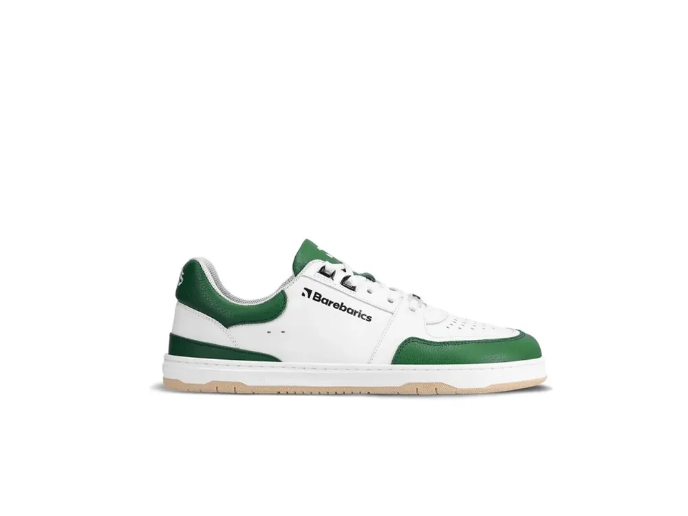 Barefoot tenisky Barebarics Wave - White & Dark Green Poslední Šance