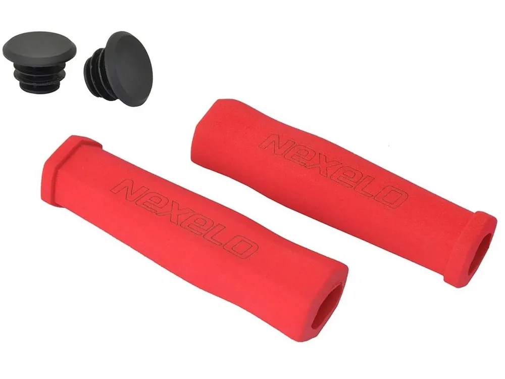 GRIPY NEXELO PĚNOVÁ 125MM ČERVENÁ Výhodná Nabídka