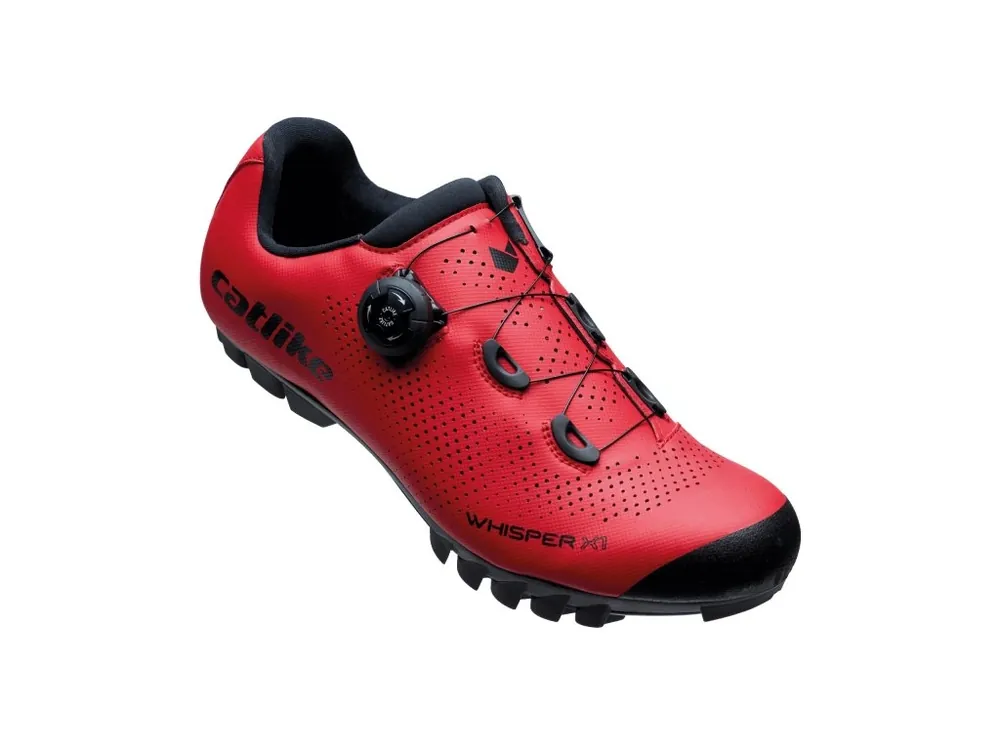 Koupit Online CYKLISTICKÉ TRETRY CATLIKE WHISPER X1 MTB NYLON - červené