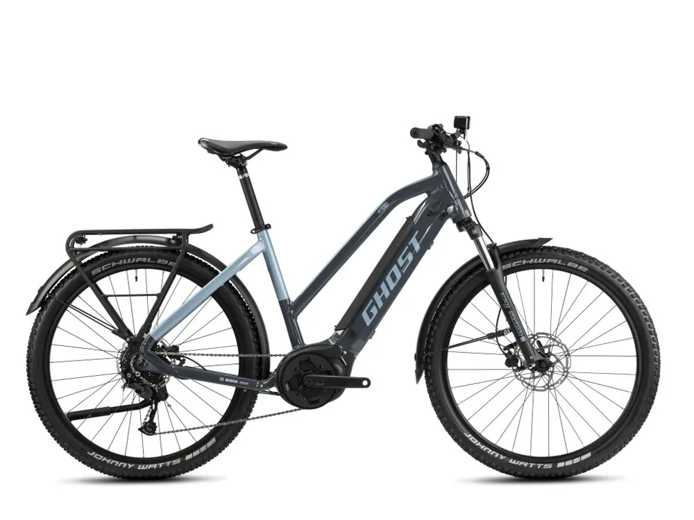 Sezónní Sleva GHOST E-Teru Essential 27,5 EQ MID B500 Grey/Blue