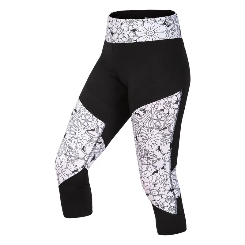 Dámské legíny Ocún RHEA 3/4 Leggings black caviar Top Prodej
