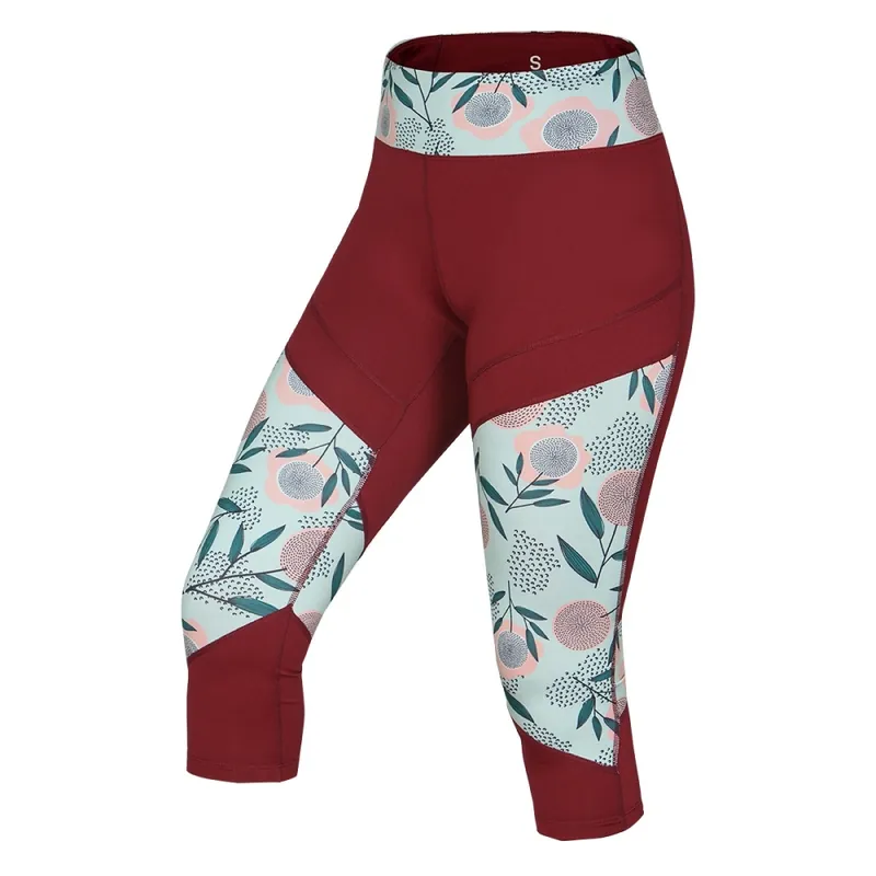 Dámské legíny Ocún RHEA 3/4 Leggings wine merlot Nakupujte Hned