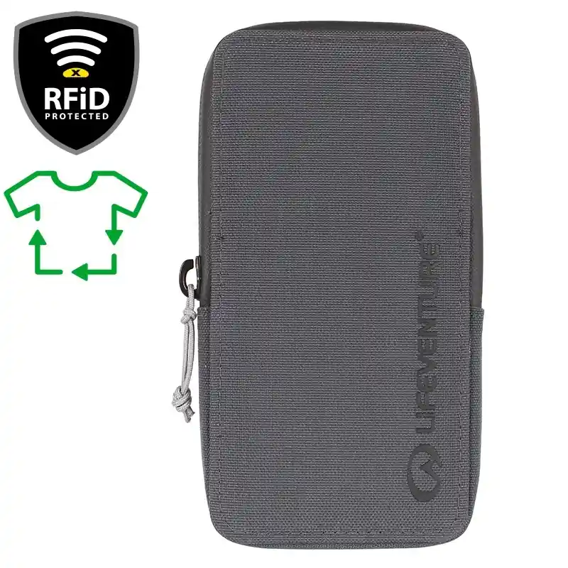 Peněženka Lifeventure RFID Phone Wallet, Recycled, Grey Expresní Doručení