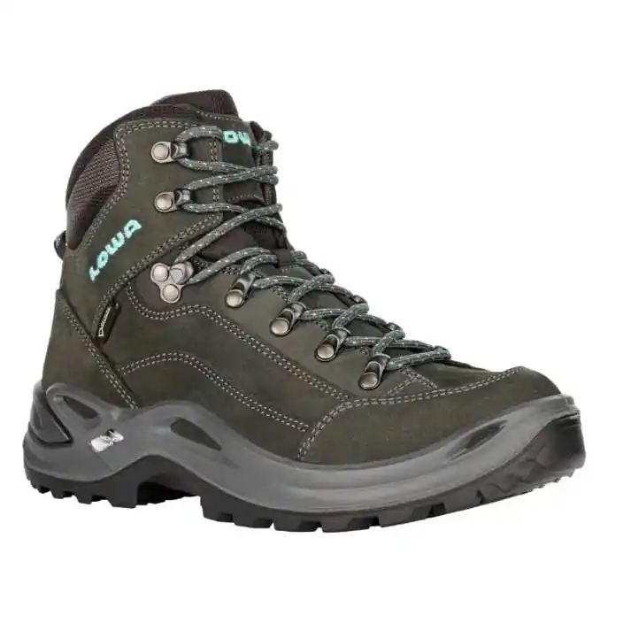 Vysoce Kvalitní Dámské turistické boty Lowa Renegade GTX MID Ws asphalt/turquoise