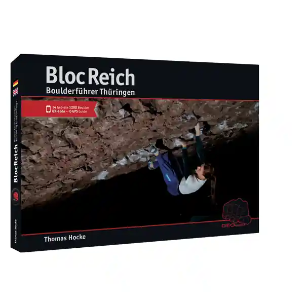 Originální Boulderingový průvodce BlocReich Boulderführer Thüringen - Durynsko