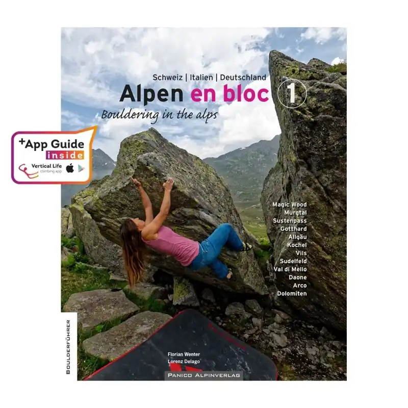 Hit Sezóny Boulderingový průvodce Alpen En Bloc Band 1 + aplikace IOS a Android