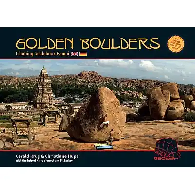 Lezecký průvodce Golden Boulders - Climbing Guidebook Hampi, India 210 x 148 mm Nejlepší Volba