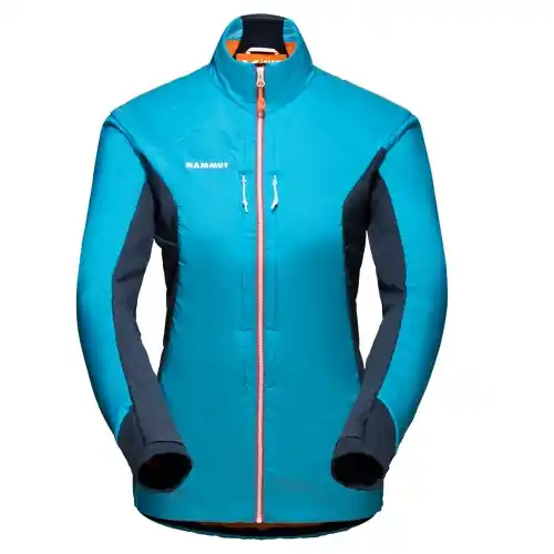 Zlevněný Dámská softshellová bunda Mammut Eigerjoch IN Hybrid Jacket Women sky-night