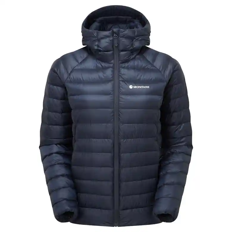 Omezená Nabídka Dámská péřová bunda Montane ANTI FREEZE HOODIE W eclipse blue