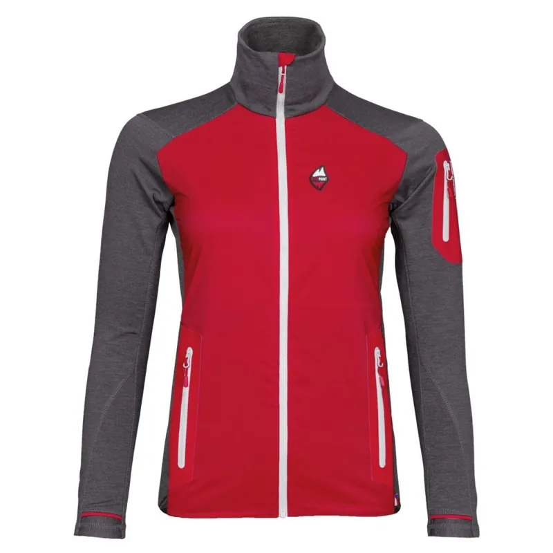 Cenově Výhodný Dámská softshellová bunda High Point Merino Alpha Lady Red/Antracit