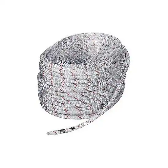 Statické lano Singing Rock Speleo 10,5 White-Red Vysoce Kvalitní