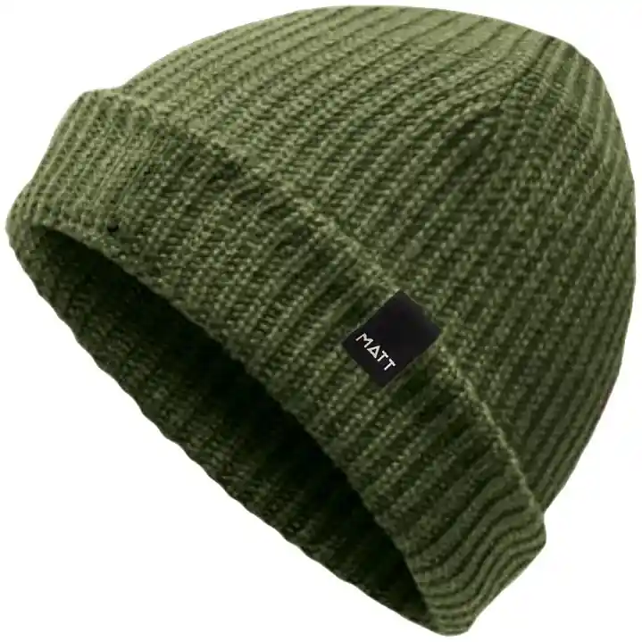 Čepice Matt KNIT MATTSTYLE khaki Finální Výprodej