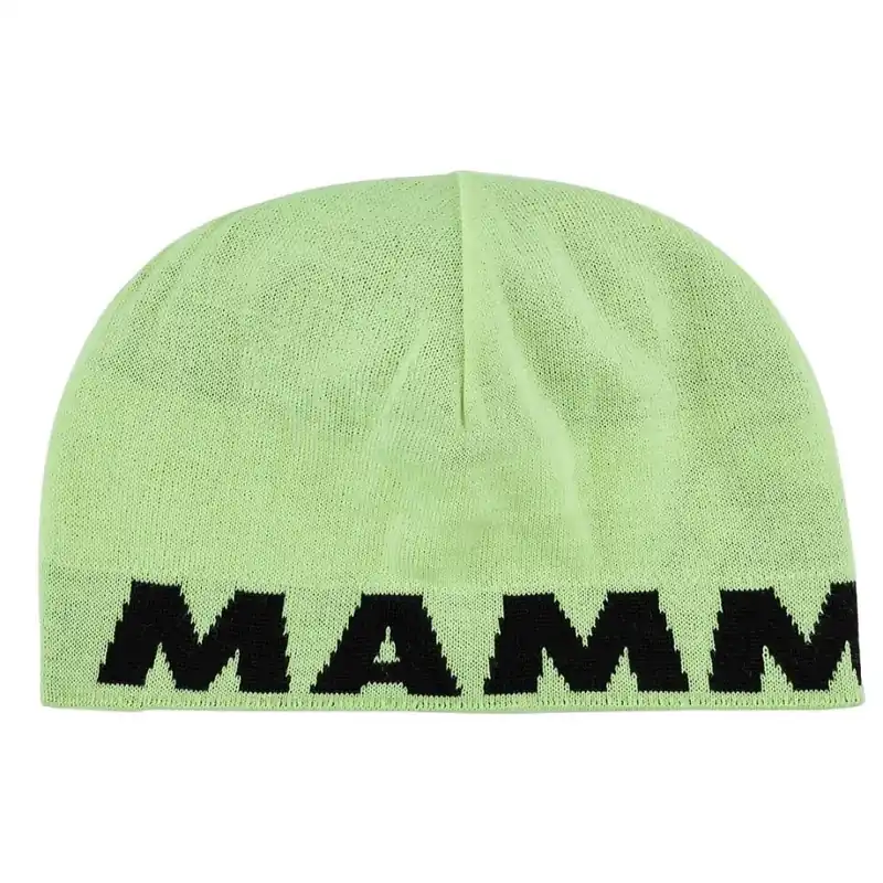 Čepice Mammut Logo Beanie neo lime-black Aktuální