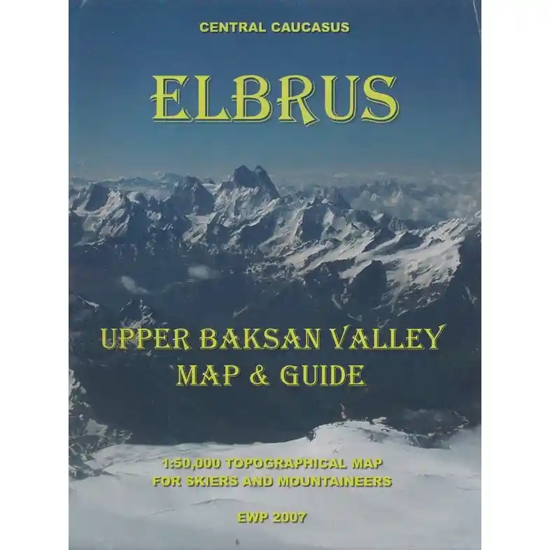 Tovární Cena Mapa Elbrus and the Upper Baksan Valley
