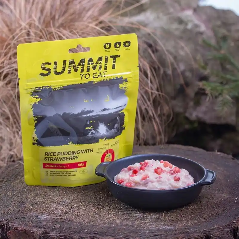 Dehydrovaná strava Summit To Eat Rýžový nákyp s jahodami Rychlé Dodání