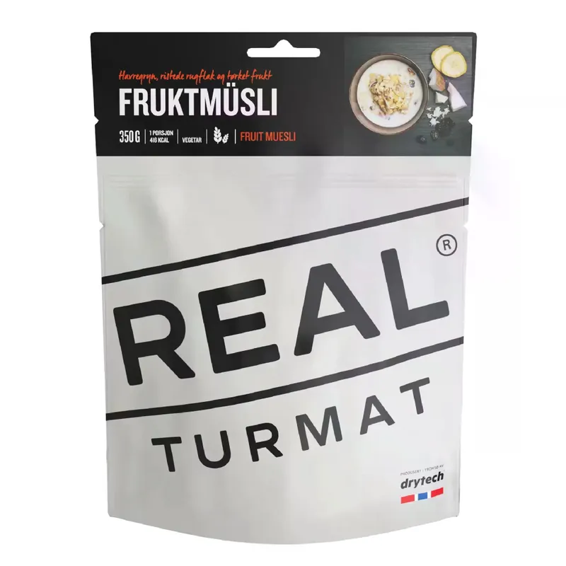 Dehydrovaná strava Real Turmat Ovocné musli s jablky 137 g Značkový