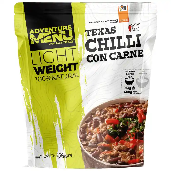 Nejlepší Volba Dehydrovaná strava Adventure Menu Lightweight Chilli con Carne
