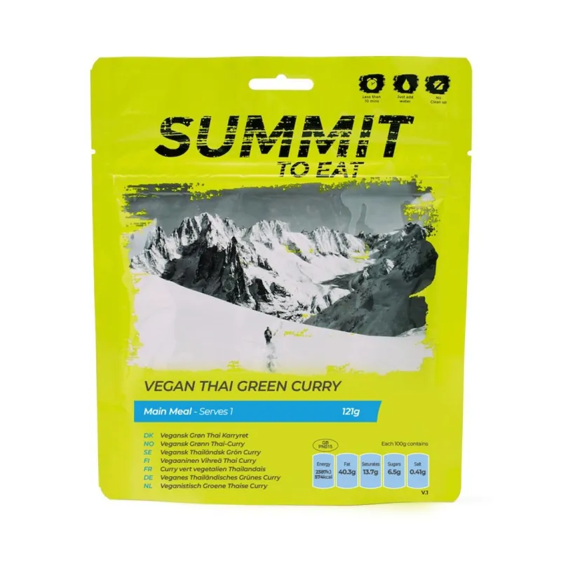 Horká Nabídka Dehydrovaná strava Summit To Eat Veganské Thajské zelené curry 121 g