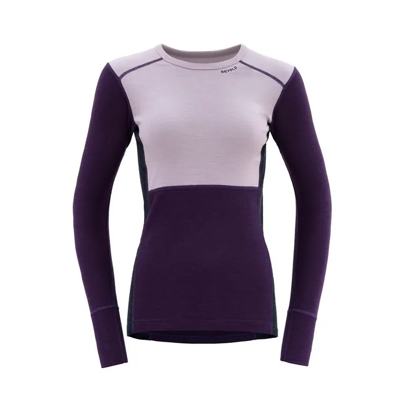 Rychlé Dodání Funkční tričko DEVOLD Lauparen Merino 190 Shirt W orchid/lilac/inc