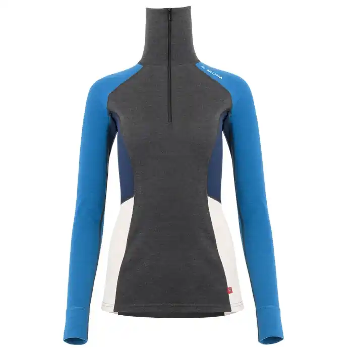 Levný Dámské funkční triko Aclima WarmWool Polo Women marengo/corsair