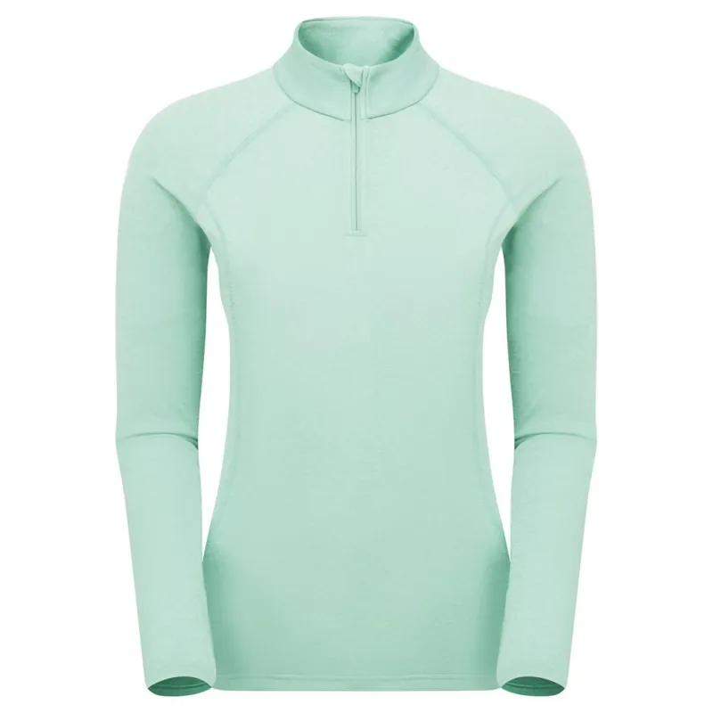 Dámské funkční triko Montane Dart Zip Neck W sea mist Vysoce Kvalitní