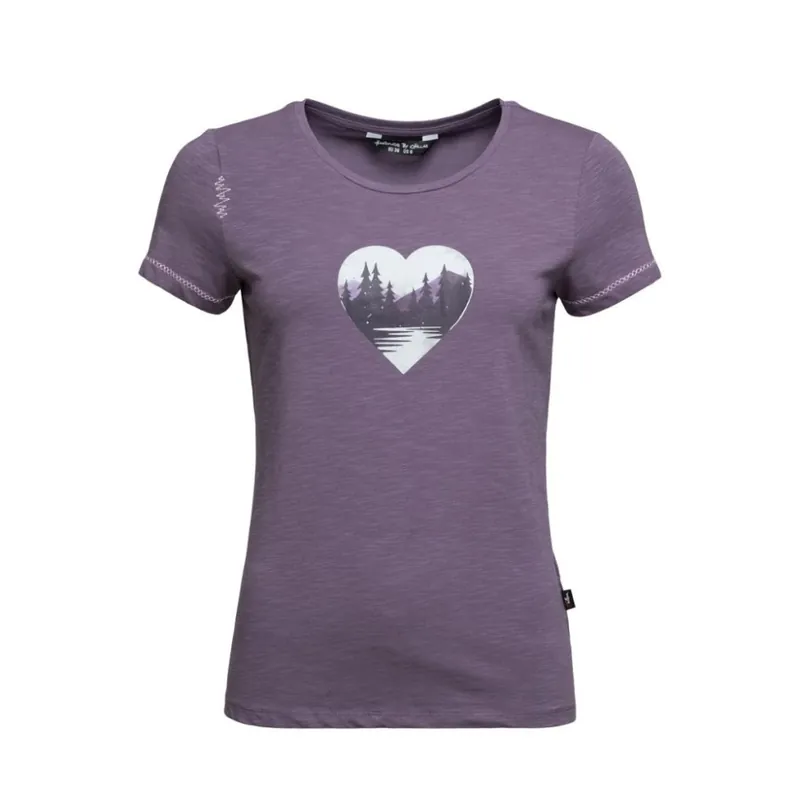 Ihned K Objednání Dámské tričko Chillaz Gandia Mountain Heart dark violet