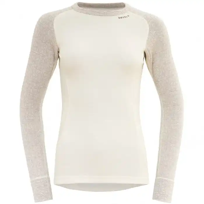 Funkční tričko DEVOLD Duo Active Merino 205 Shirt W raw/white Dokud Zásoby Vydrží