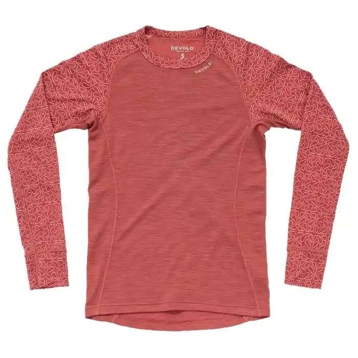 Funkční tričko s dlouhým rukávem DEVOLD Duo Active Merino 205 Shirt W marsala Expresní Doručení