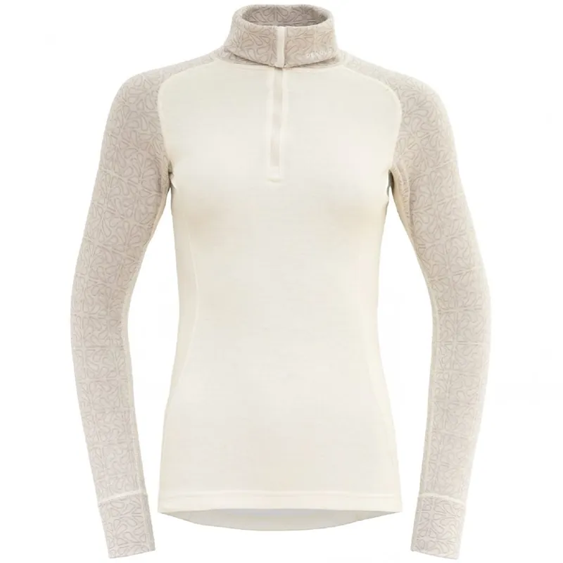Top Prodej Funkční tričko DEVOLD Duo Active Merino 205 Zip Shirt W raw white