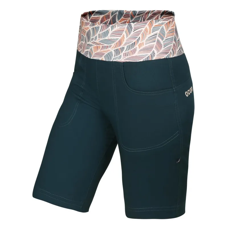 Kalhoty Ocún SANSA shorts green deep teal Zlevněný