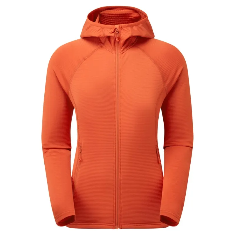Dámská mikina na zip Montane Women‘s Protium Lite Hoodie saffron red Levný