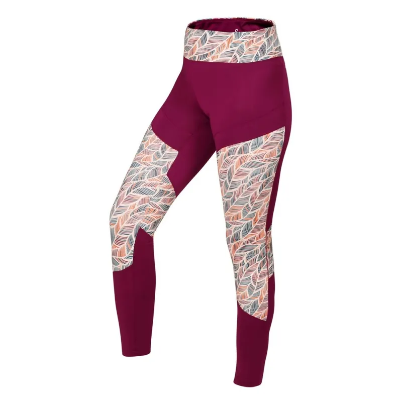 Sleva Dámské legíny Ocún RHEA Leggings wine rhododendron