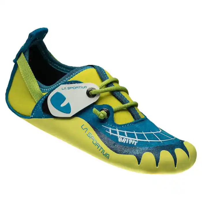 Dětské lezečky La Sportiva Gripit blue/sulphur Omezená Nabídka