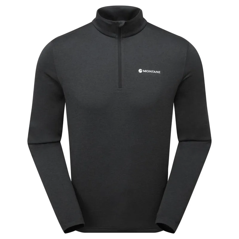 Super Cena Pánské funkční triko Montane Dart Zip Neck black