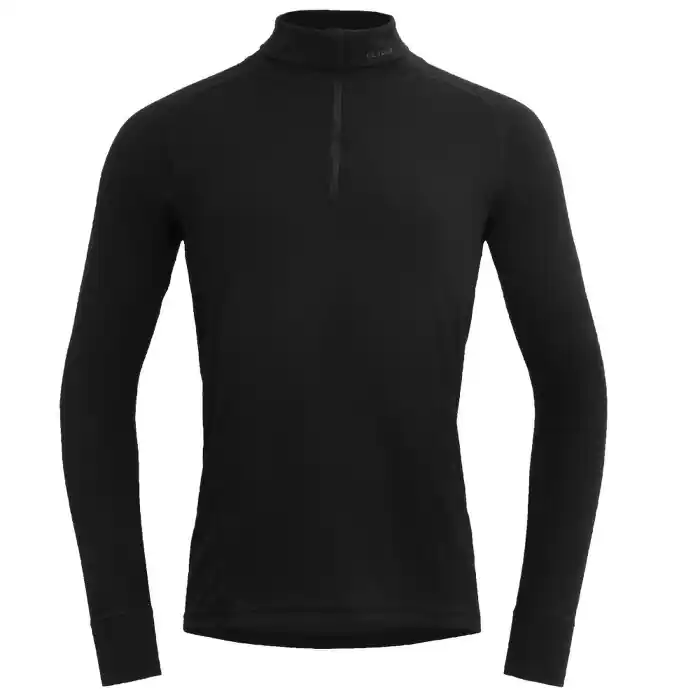 Funkční tričko DEVOLD Duo Active Merino 205 Zip Shirt M black Bezpečná Platba
