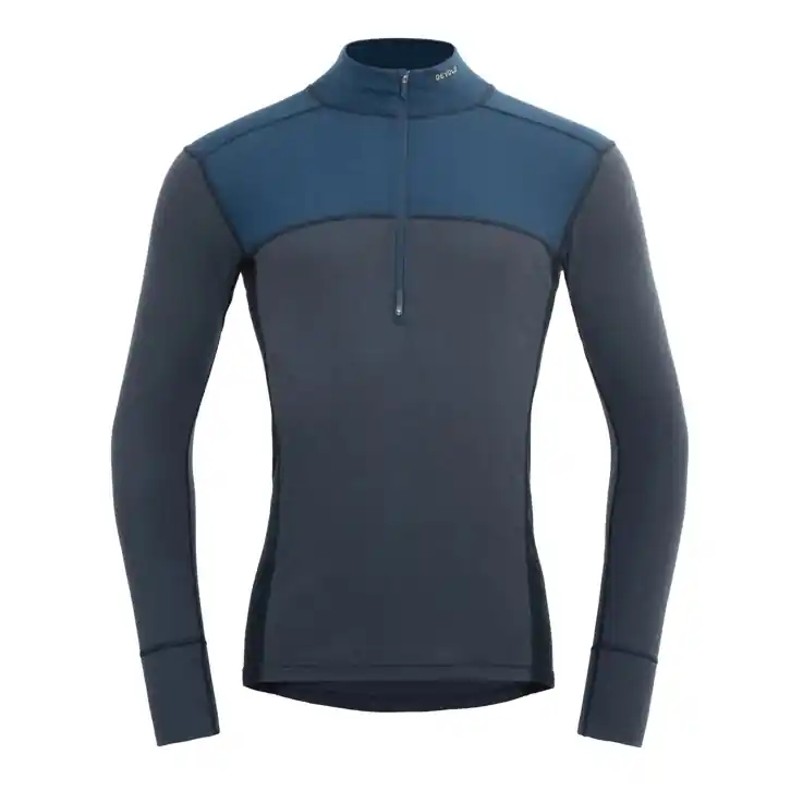Speciální Cena Funkční tričko DEVOLD Lauparen Merino 190 Zip Neck M flood/night/ink