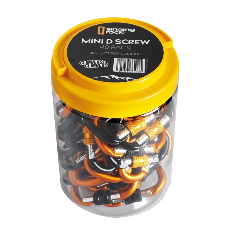 Sada karabin Singing Rock Karabina MINI D šroubovací 40pack Ihned K Objednání