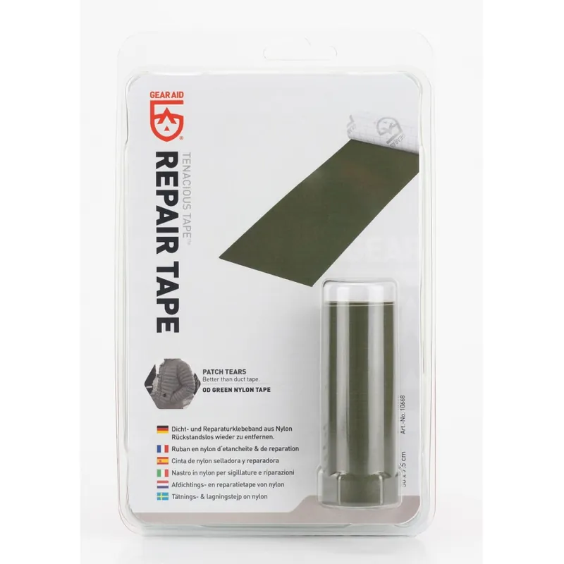 Vrácení Zdarma Opravná páska Gear Aid TENACIOUS Repair Tape green nylon