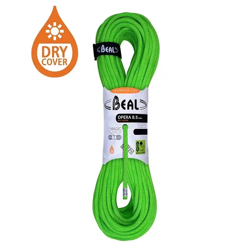 Tovární Cena Horolezecké lano Beal Opera 8,5mm UNICORE DRY COVER zelená
