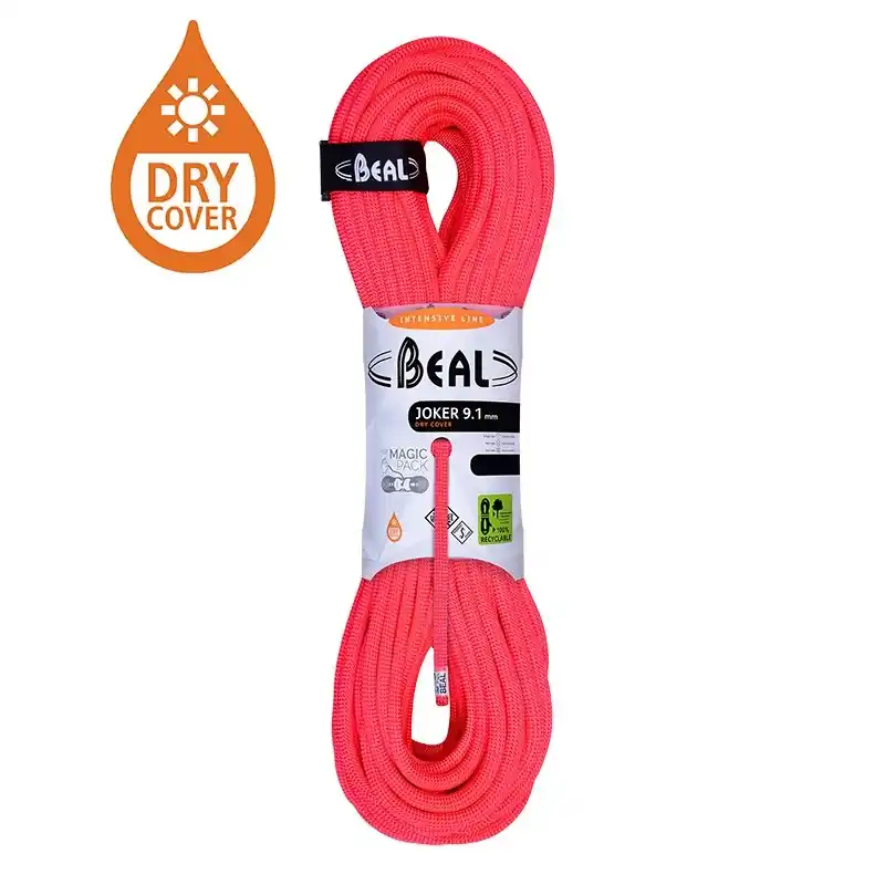 Víkendová Akce Horolezecké lano Beal Joker 9,1mm UNICORE DRY COVER oranžová