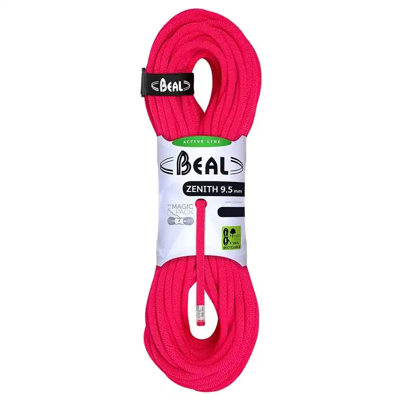 Rychlé Dodání Horolezecké lano Beal Zenith 9,5mm solid pink