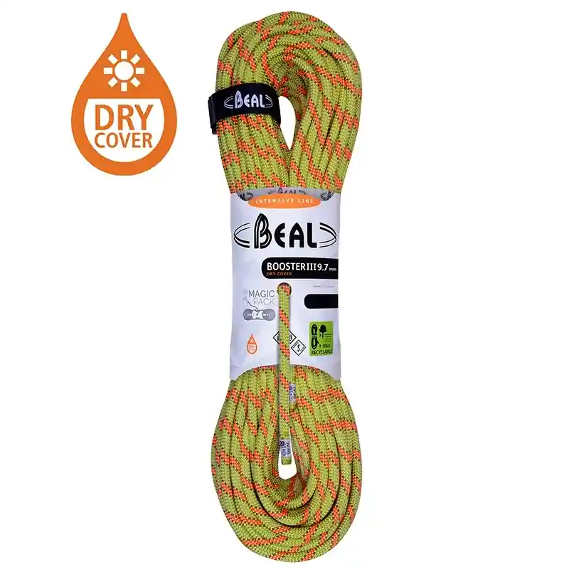 Pouze Dnes Horolezecké lano Beal Booster III 9,7mm UNICORE DRY COVER anis